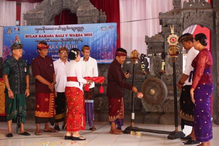 Pelaksanaan Bulan Bahasa Bali ke V Desa Sumberkima Tahun 2023